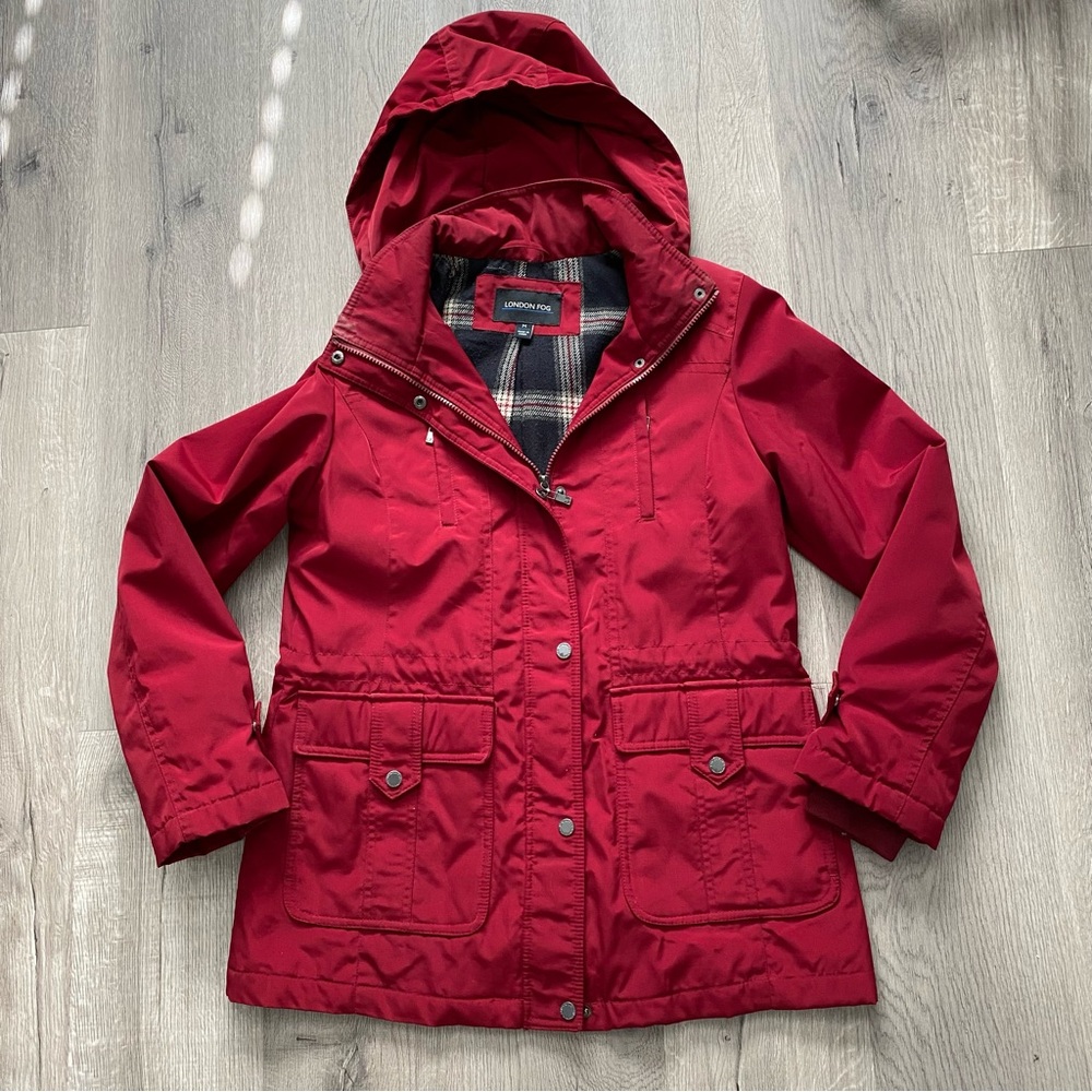 London Fog Flannel Lined Field Coat Jacket